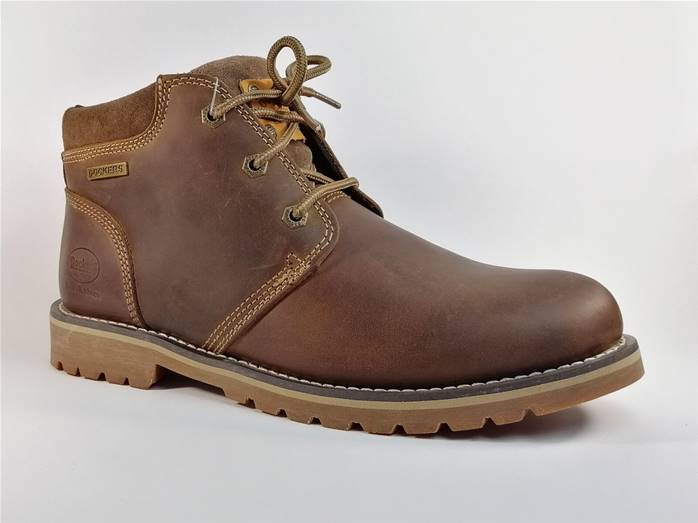 chaussure montante en cuir