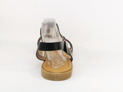 Sandale noire grande pointure femme à pas cher CINK ME DM919-3