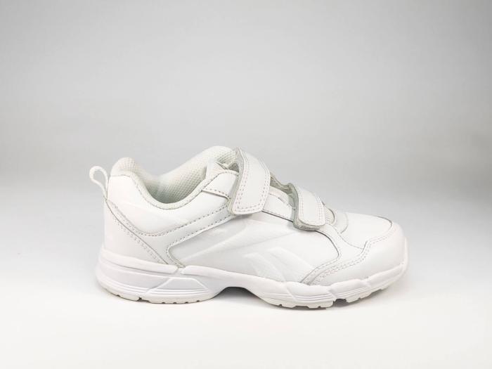 Basket blanche de sport, à scratch destockage REEBOK almotio 2.0 pour enfant