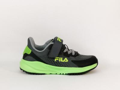 Basket garçon tendance destockage FILA scrambler à pas cher à scratch gris vert