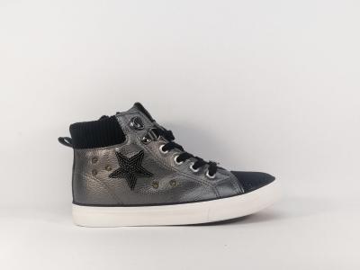 Basket montante fille tendance en destockage LULU CASTAGNETTE Talmas Gris