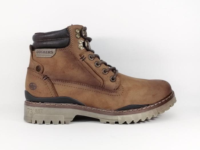 Boots homme marron tendance et confortable destockage DOCKERS 47LY001 à pas cher