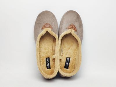Chausson ballerine femme à pas cher tendance velours taupe NOCTIS bodega