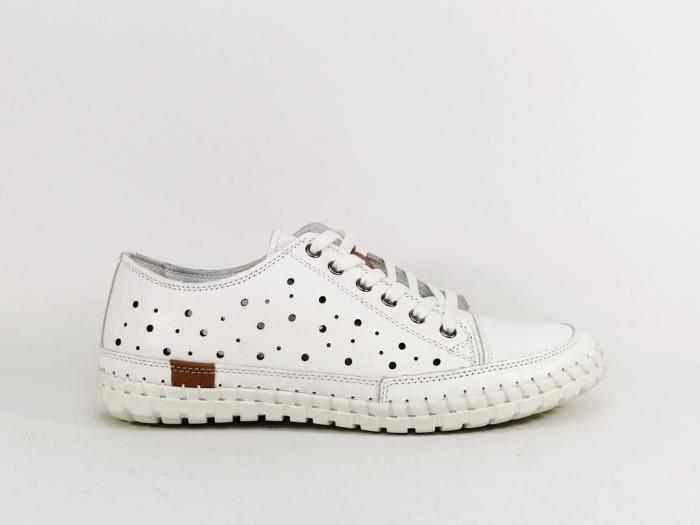 Chaussure femme cuir blanc souple et originale confortable PEDRO TORRES 561AR