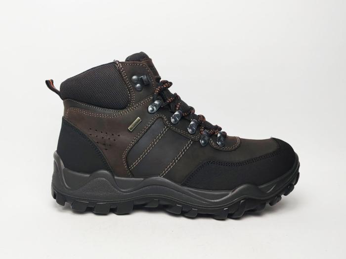 Chaussure randonnée homme montante cuir marron waterproof à pas cher destockage IMAC 653388 confortable