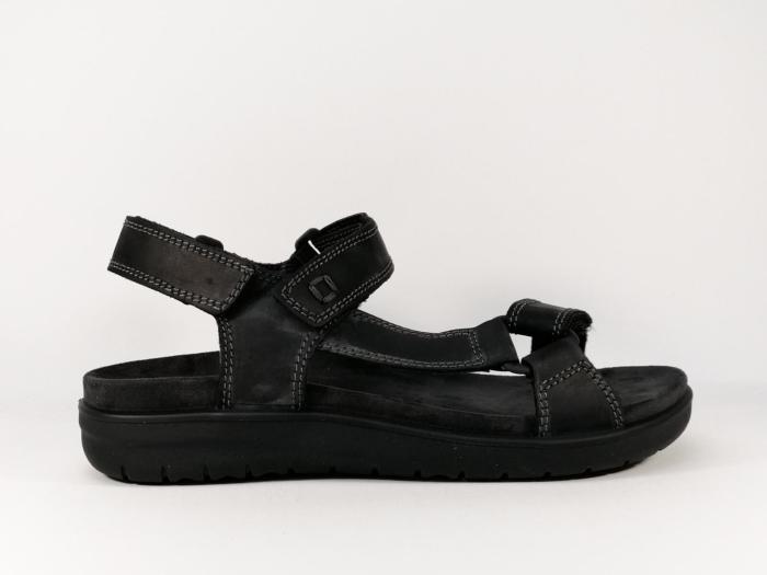 Sandale de marche homme confortable à velcro destockage IMAC 504190 noir