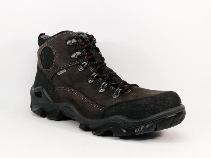 Chaussure randonnée montante cuir marron waterproof destockage IMAC 254008 homme