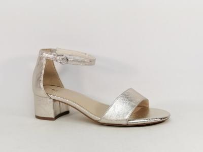 Sandale femme TAMARIS 28295 chic petit talon carr et arrire ferm platinum vegan