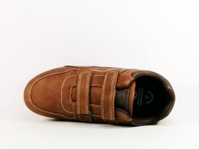 Basket à scratch homme pas cher camel tendance ROUTE 66 ponyo pieds larges