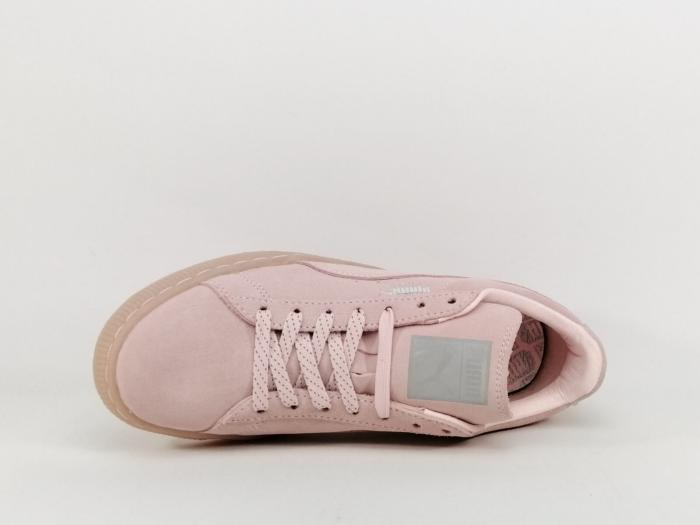 قف شامخا puma cuir femme rose حلويات صغيره