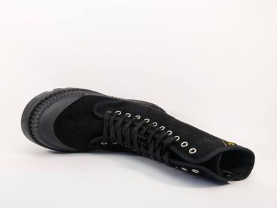 Botte style rangers femme velours noir BANANA MOON reiki zip semelle crantée