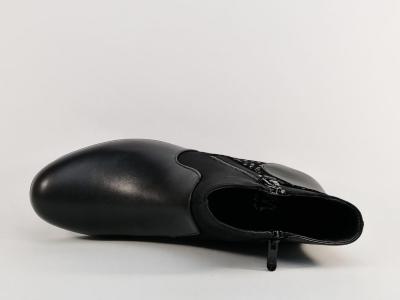Bottine grande taille femme à pas cher noire compensée CINK ME DM378-3