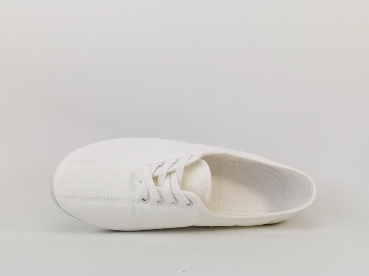 Chaussure Confort Toile Blanche Femme I Pointure Plus