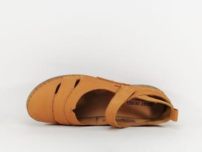 Chaussure femme grande taille confortable cuir orange destockage JOSEF SEIBEL fergey 51