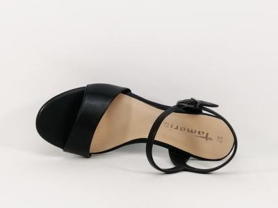 Sandale chic à talon haut TAMARIS 28008 noir élégante pour femme