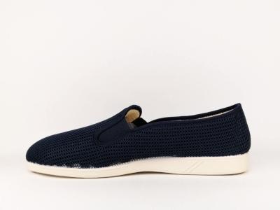 Chausson été toile marine grande pointure homme SEMELFLEX Ulysse 3