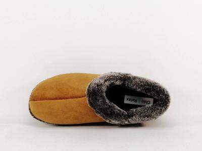 Pantoufles femme confort velours camel CHIC & RELAX RALOT tendance