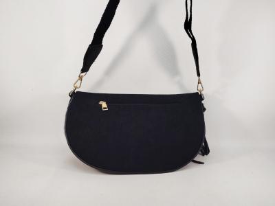 Sac banane femme pas cher velours côtelé noir chic tendance MARO S12-9