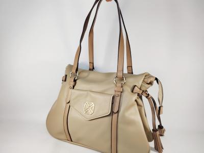 Sac épaule femme grandes anses chic tendance taupe en destockage XTi 184545 à pas cher
