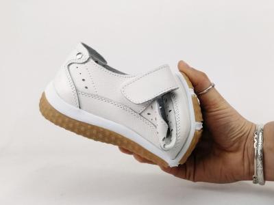 Babies femme cuir blanc souple et confort MORAN'S vemas à pas cher
