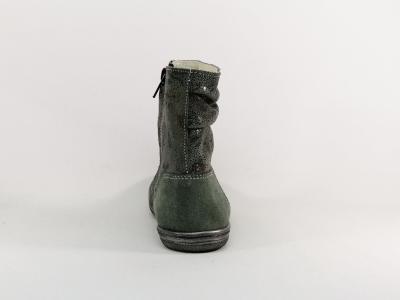 Botte fille cuir souple destockage BELLAMY nievre à pas cher confortable gris
