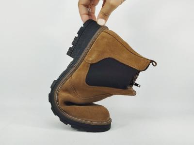 Bottines homme en daim camel cuir nubuck confortable destockage IMAC ARA 854066
