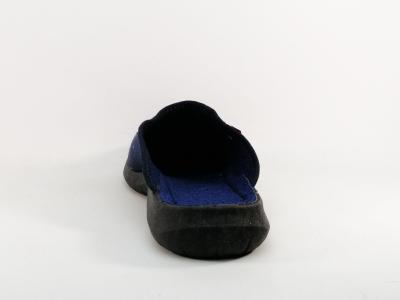 Chausson homme de qualité marine confort en destockage FARGEOT eclair fabrication France