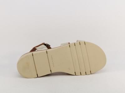 Sandale femme gladiateur spartiate cuir or chic et confortable JORDANA 4249 originale et tendance