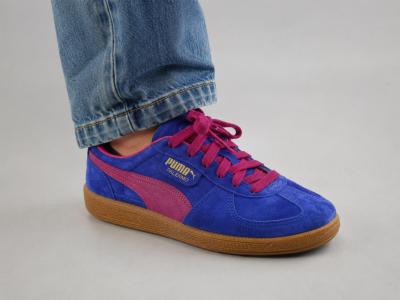 Basket PUMA palermo cuir violet destockage à pas cher tendance homme femme grande taille