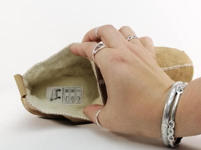 Chausson fourré laine femme chaud et confortable camel SOCA 0362 à pas cher