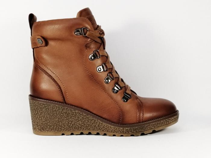 bottines compensées camel