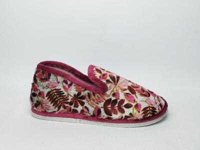 Chausson femme semelle feutre charentaise originale rose CHIC & RELAX gabilo
