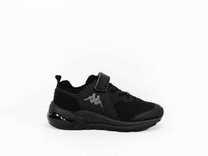 Sneakers sport noir garçon en destockage KAPPA snugger à pas cher