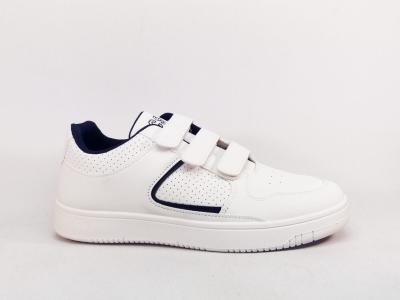 Basket blanche à scratch homme pas cher COMPLICES frollo confortable tendance