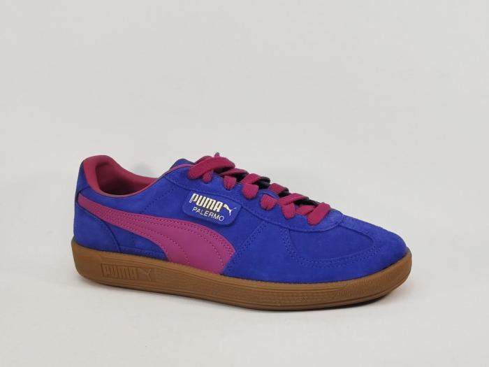 Basket PUMA palermo cuir violet destockage à pas cher tendance homme femme grande taille