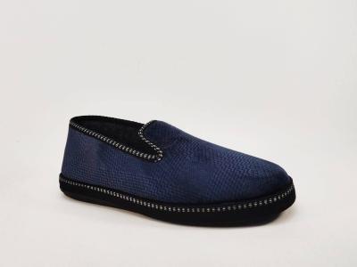 Chausson charentaise homme confortable marine ARIZONA pasti à pas cher