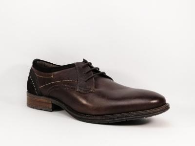 Chaussure habille cuir marron effet vieilli homme destockage CASANOVA gamo