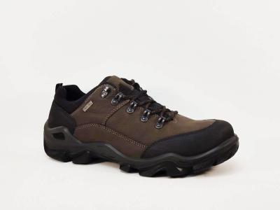 Chaussure randonn�e travail homme cuir waterproof marron confort destockage IMAC 853868