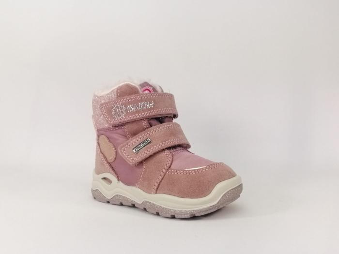 Botte moon boots après ski rose waterproof à velcro pour fille IMAC 434078