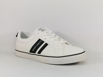 Tennis blanche homme tendance  pas cher destockage TEDDY SMITH 78122