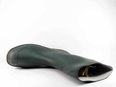 Botte de pluie homme grande taille pas cher en destockage UMO briere vert pvc