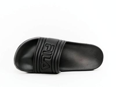 Claquette noire homme FILA morro en destockage à pas cher mule piscine plage