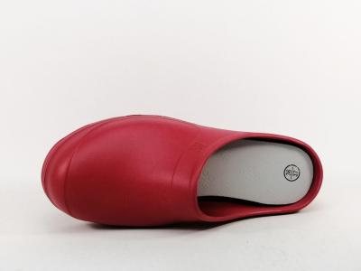 Sabot de jardin femme leger et confortable en EVA rouge destockage BAUDOU harper à pas cher