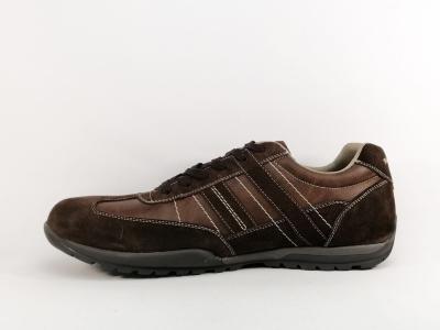 Basket homme grande pointure cuir marron confortable DOCKERS 54HT001 tendance