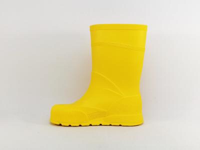Botte de pluie bébé à pas cher jaune pour enfant destockage UMO bifur - Made in France