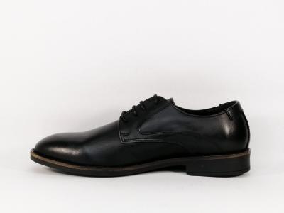 Chaussures habillées pour homme chic et confortable cuir noir ORLAND 23274