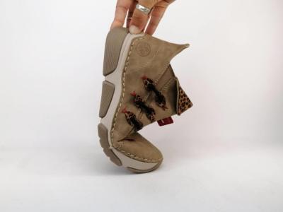 Basket sans lacets femme RIEKER 45983 confortable chic souple montante