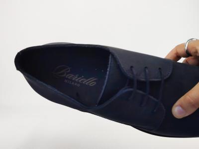 Chaussure chic homme grande taille derby cuir marine destockage STORM bariello à pas cher
