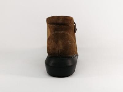 Chaussure femme pieds sensibles grand confort cuir souple marron destockage IMAC 455861