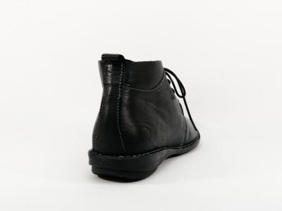 Chaussure montante femme cuir souple noir à lacets MORAN’S gopro confortable